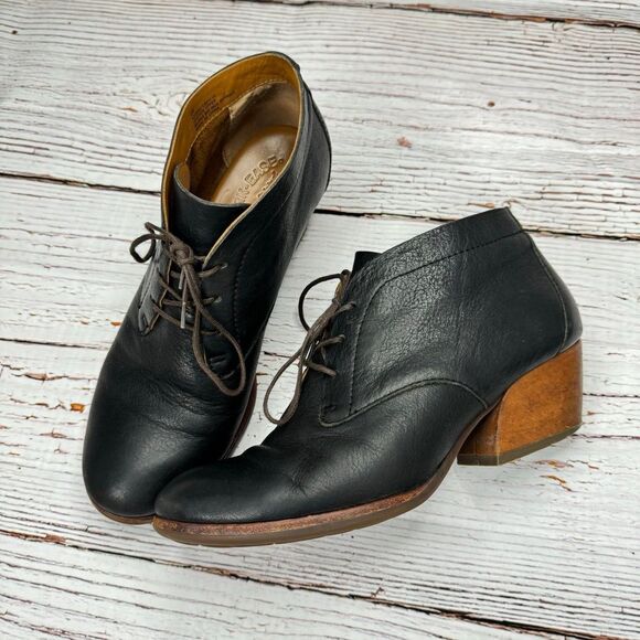 Kork-Ease Helene Leather Lace Up Heeled Bootie Boot Women’s Size 8 Boho - Picture 3 of 11